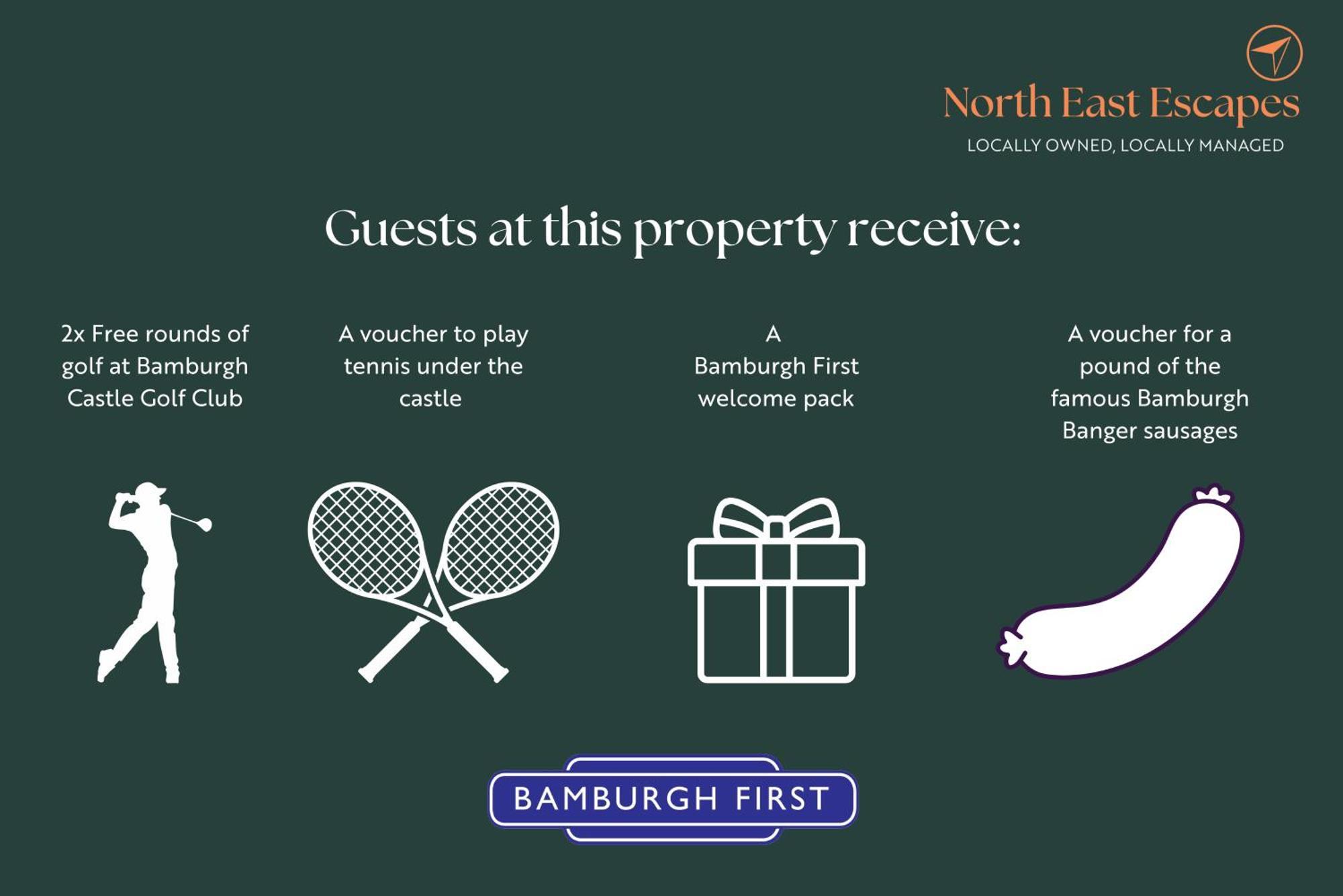 Babbling Burn Cottage - North East Escapes Bamburgh Eksteriør bilde